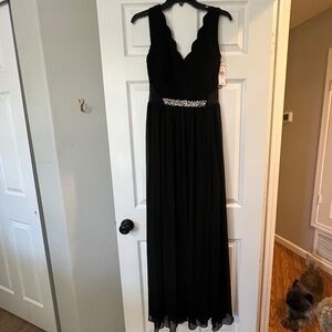 Brand new long semi formal black dress
